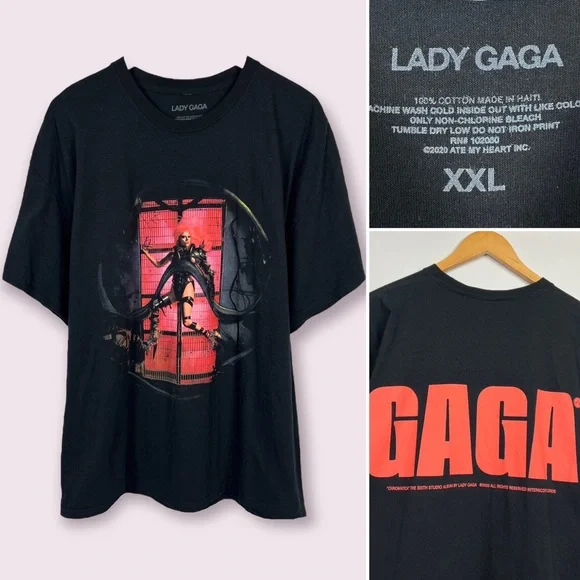 レディー・ガガ　Chromatica Ball会場限定　Tシャツ　Lサイズ レディー・ガガ Chromatica Ball会場限定 Tシャツ Lサイズ